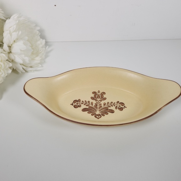 Vintage Pfaltzgraff Village Stoneware Augratin / Gratin Baking Dish #265 - Picture 2 of 9